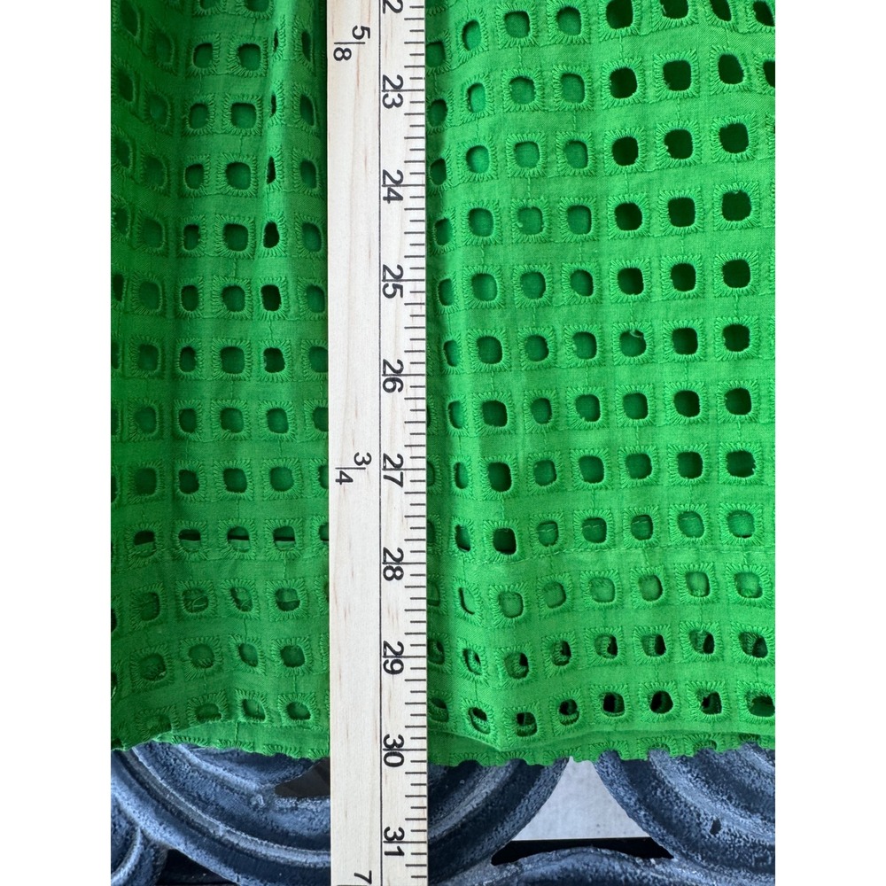 Kate Spade New York Target Green Eyelet Midi Skirt Cotton XS 20th Anniversary - Picture 6 of 7